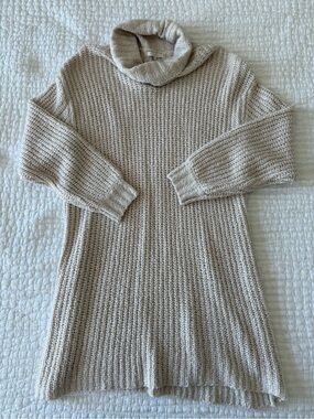 Z Supply Cozy Turtleneck Knit Sweater Dress Large
